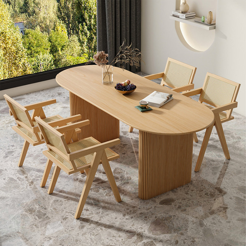 Table de salle à manger Burlywood, H 29,53 po x L 78,74 po x l 31,5 po