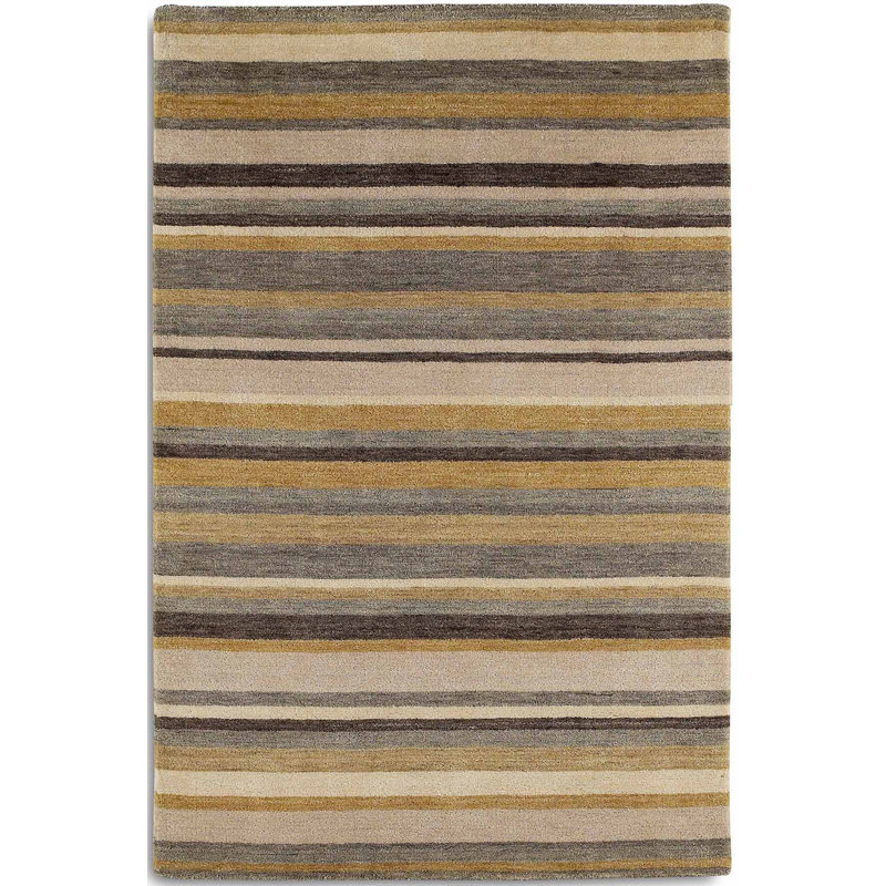 Regatta Striped Wool Area Rug, Rectangle 90 x 150cm
