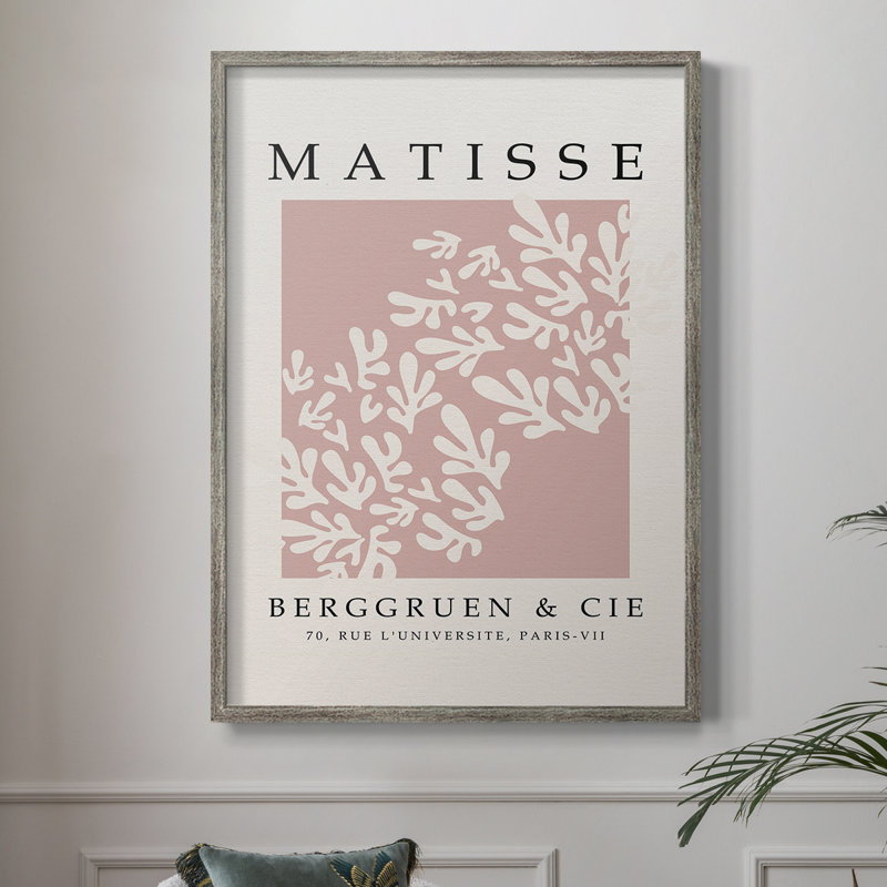 Matisse Cxxix, reproduction d'art encadrée - bois massif, H 11 po x l 9 po