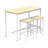 Loughborough 2 - Person Four Leg Dining Set-1447520170-1447520171-1447520172