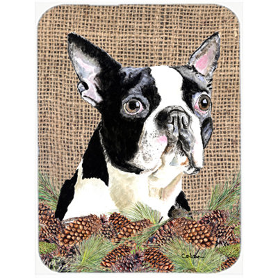 Planche à découper en verre Boston Terrier