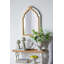 Pot à fleurs d'extérieur classique 9,5 po x 9,5 po x 10,5 po - blanc / or