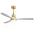 Polished Brass with Light Gray Blades