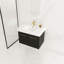 Meuble-lavabo simple 29,50 po avec plateau en bois manufacturé