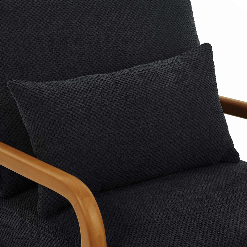 Méridienne d'appoint Classic Aesthetic, Black
