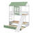 Twin-Over-Twin Bunk Bed With House-Themed Design, Boasting A Transformable Slide And Trundle Bed