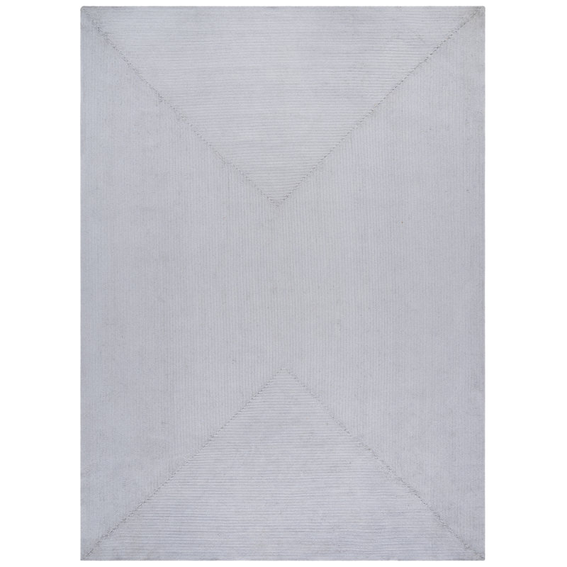 Garbrand Hand Woven Cotton Geometric Rug, Rectangle 9' x 12'