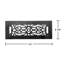 Grille d’air thermovictoriane en fonte d’aluminium 5,5 po x 14 po noir