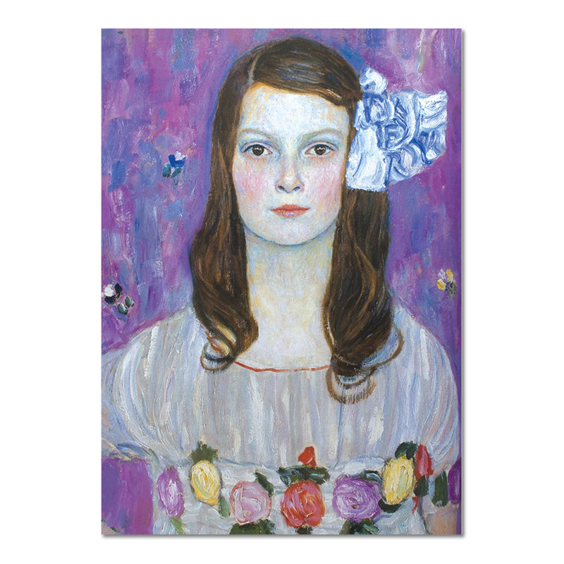 Close-up of Maida Primavesi by Gustav Klimt - Unframed Painting, 95cm H x 65cm W