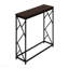 Console décorative, stratifié, métal noir pour le salon - brun-491671770