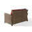 55'' Wide Metal Loveseat with Cushions-795724438-767976323