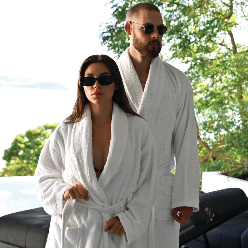 100% Cotton Terry Cloth Bathrobe, 4XL