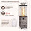 Chauffe-terrasse au propane 41 000 BTU-124965750