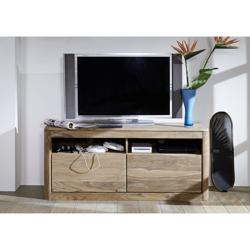 Toronto Unfinished TV Stand for TVs up to 58", Smoked cherry