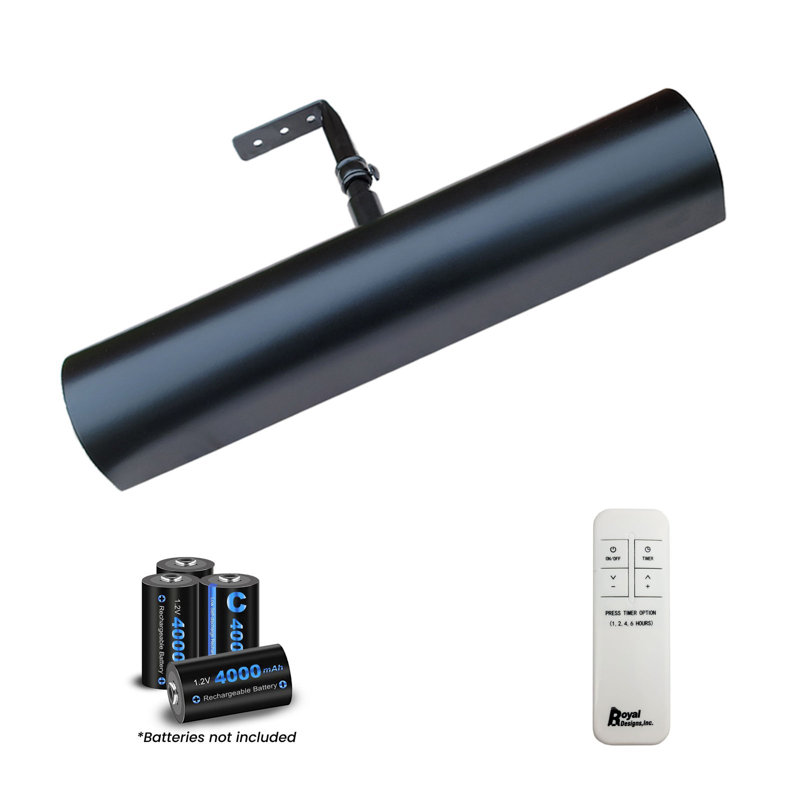 10.75'' Dimmable LED Wall Mounted Picture Light with Remote, Black