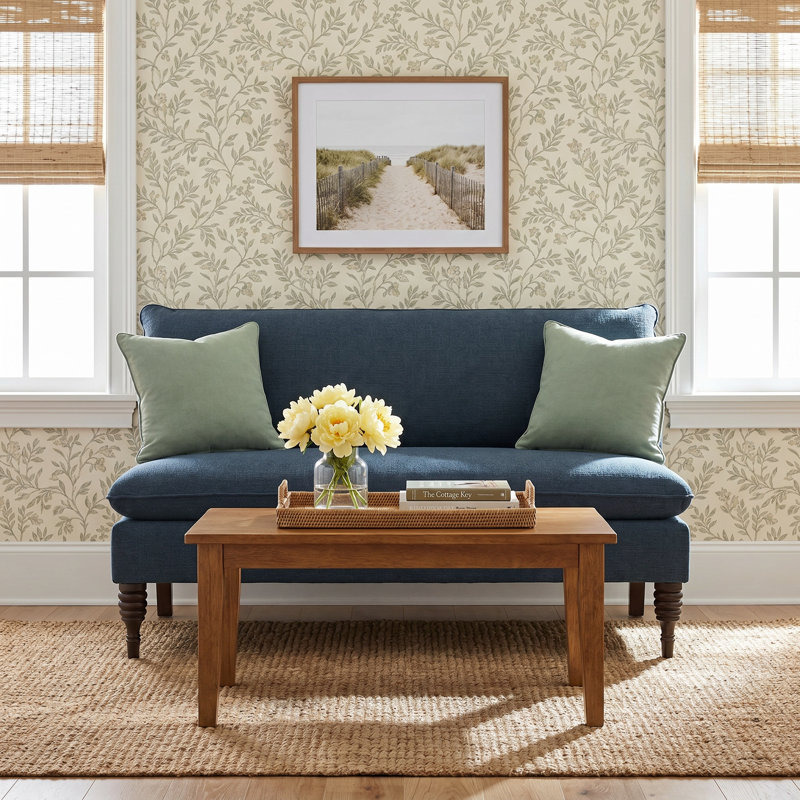 Varick Upholstered 47'' Settee, Classic Chocolate Velvet