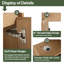Meuble-lavabo simple autoportant de 23 po avec plateau en céramique et support de rangement flottant-357252687