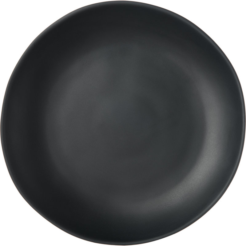 Assiette plate en mélamine Ridge 10,5 ", Ardoise
