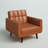 Gaige Faux Leather Armchair-1463701023