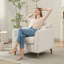 Chaise d'appoint rembourrée avec coussin Carlaya-407204196