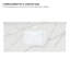 Arbios 48"  Quartz Single Vanity Top with Sink Faucet Holes-92756958