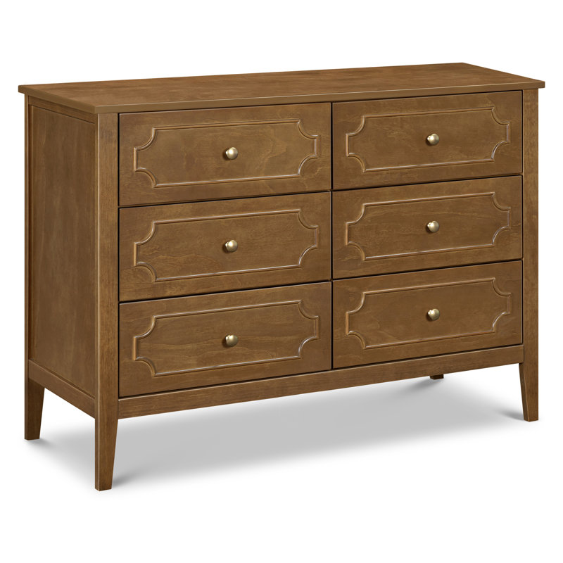 Chloe Regency 6 Drawer Dresser, Brown