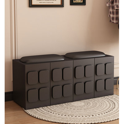 French Fashion Upholstered Shoe Storage Bench