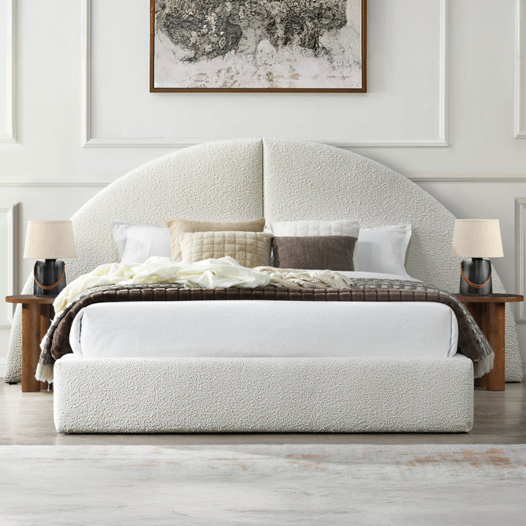 Kulyu Extended Arch Headboard Boucle