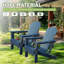 Ensemble de 2 chaises Adirondack, chaises d'extérieur pliantes avec porte-gobelet-387308494