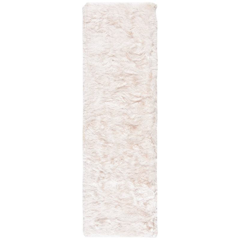 Chamira Shag Hand Tufted Performance Abstract Rug, Runner 2'3" x 14'