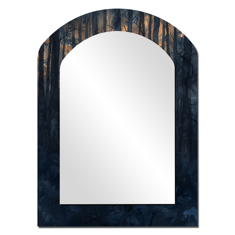 Miroir mural moderne, ambre moderne et harmonie, 34 po x 25 po