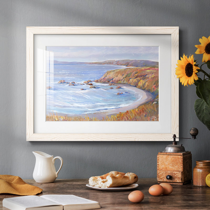 " Along The Coast II ", White, 18" H x 26" W x 1.5" D