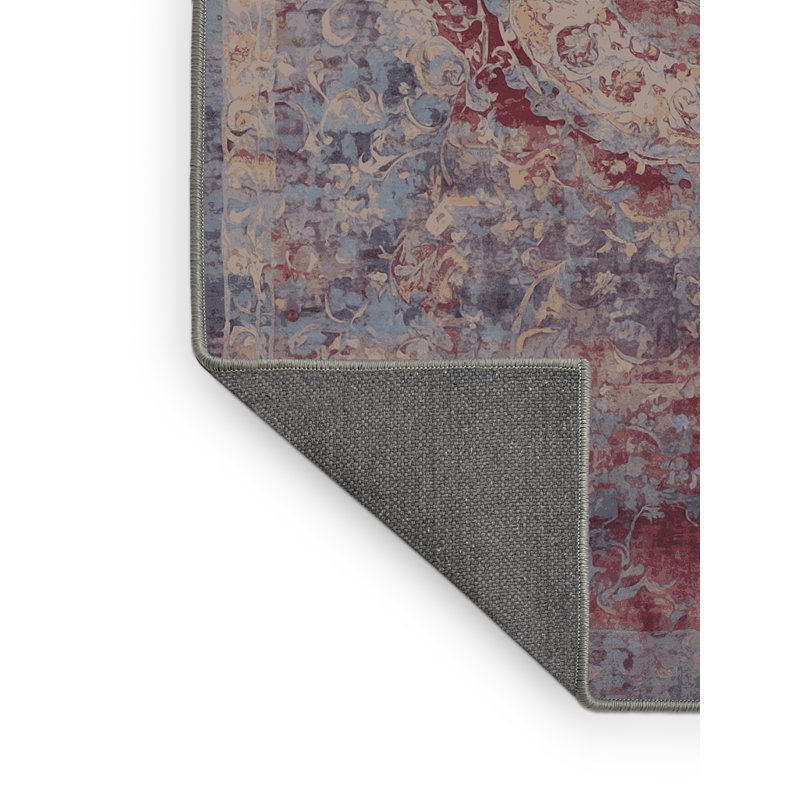 Tapis gris soyeux et moelleux, Rectangle 7 pi x 10 pi