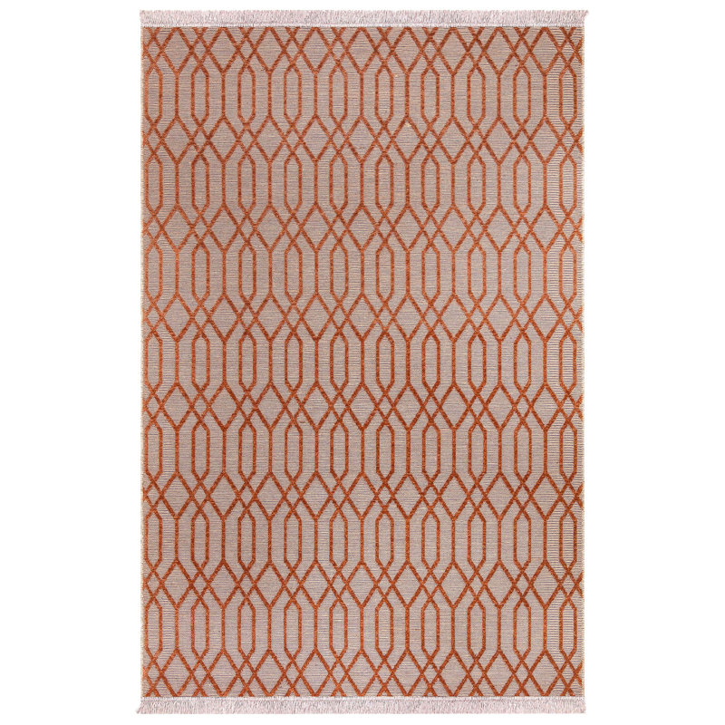 Rambiri Rectangle Geometric Chenille Indoor / Outdoor Area Rug, Rectangle 2'7" x 4'11"