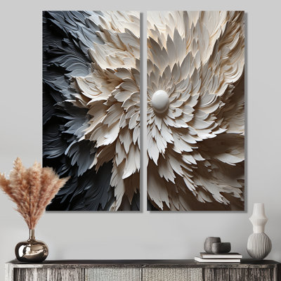 Minimalisme, beauté, sérénité, art mural moderne bleu