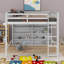 Lit mezzanine double avec 8 tablettes ouvertes-157930014