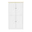Armoire de cuisine autoportante blanche de 71,3 po avec tablettes réglables et tiroirs - TopMAX