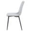 Chaise d'appoint rembourrée Shirley en gris clair
