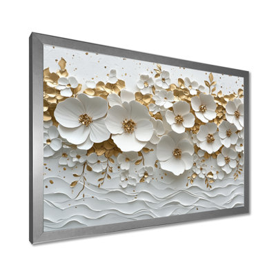 Décoration murale Mukhtiyar Wildflower Pure Cream Bloom V - Fleurs sauvages