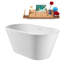 Baignoire autoportante et plateau 55 "avec drain interne Streamline-101413041