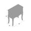 Diors 73.66cm W Bedside Table-1819507156