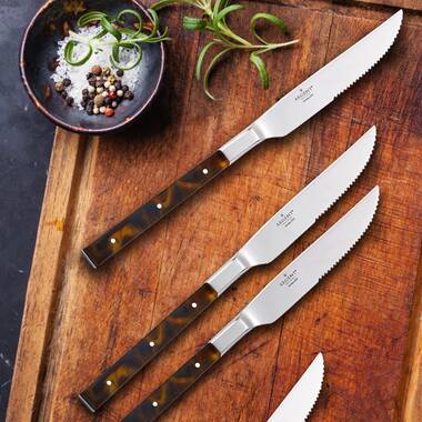 Oneida - B907KSSFW Ionian Wooden Handle Steak Knives (Set of 12)