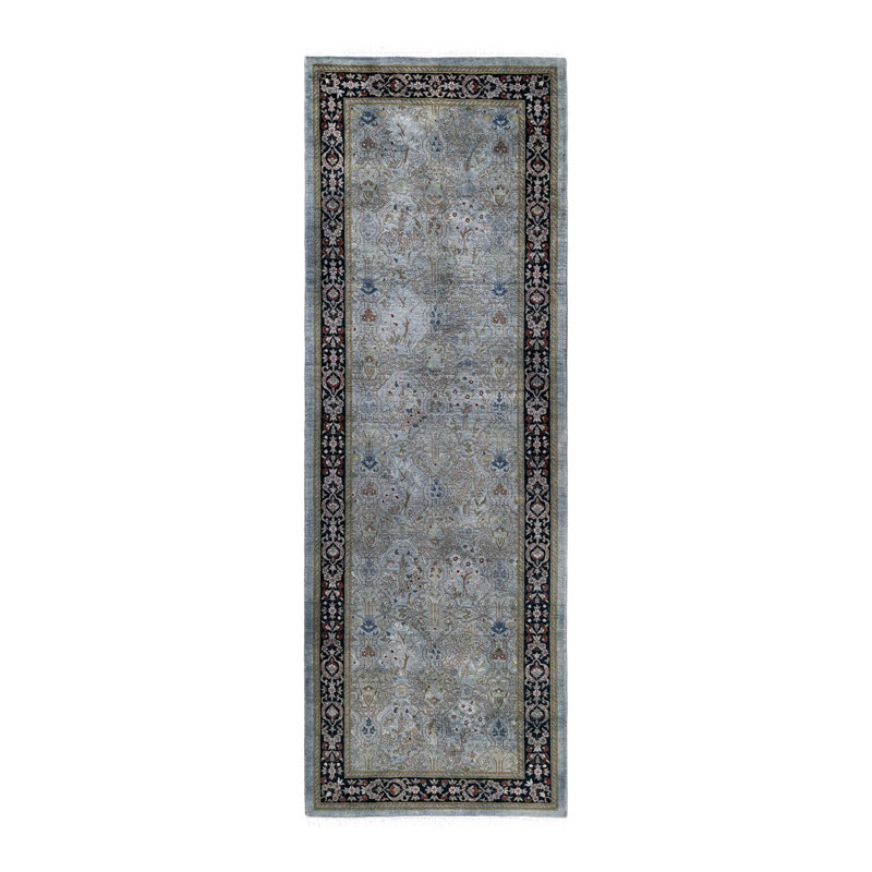 Overyed One-of-a-Kind Runner 2'7" X 7'8" Hand Knotted Area Rug