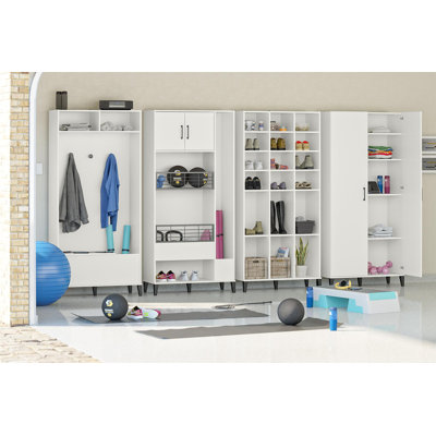 Amaylee 4 Piece Storage Cabinet Set