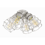 4 Light Fitter And Glass 15.87'' 4 - Light Branched Ceiling Fan Light Kit