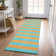 Abdulkarim Striped Machine Washable Area Rug