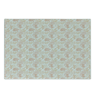 East Urban Home Glass Vintage Rose Cutting Board