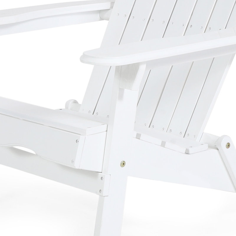 Folding Outdoor Adirondack Chair For Relaxing, HDPE All-Weather Fire Pit Chair, Patio Lawn Chair For Outside Deck Garden Backyardf Balcony