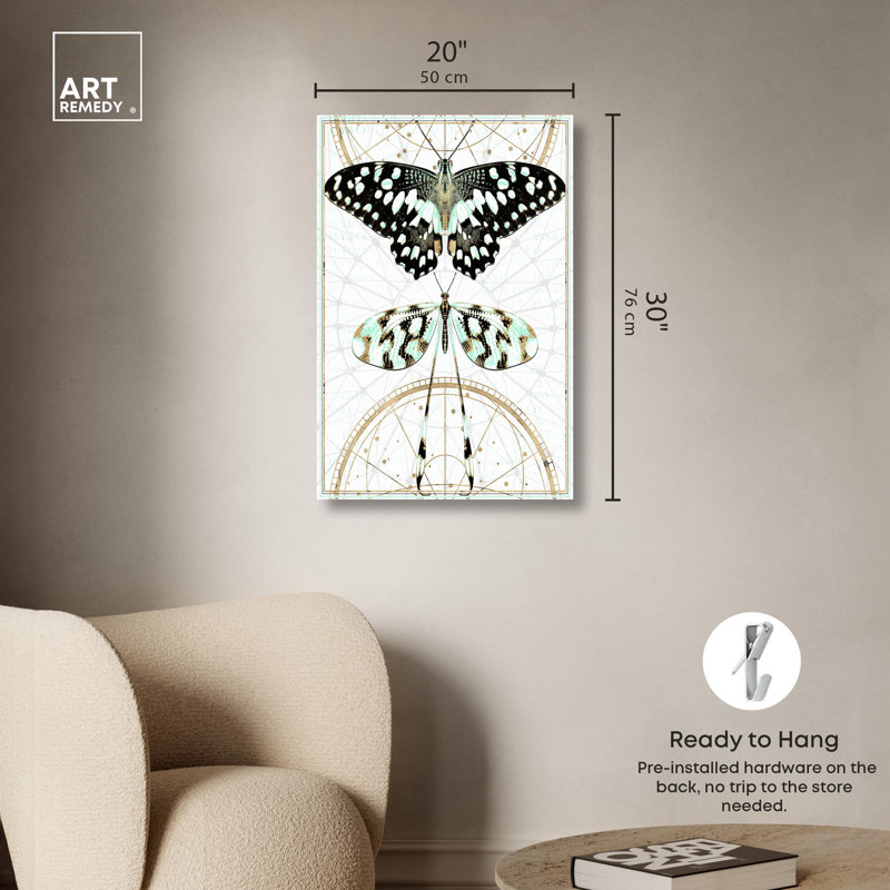 Cosmic Butterfly Duo 30" x 20" Canvas Art Prints