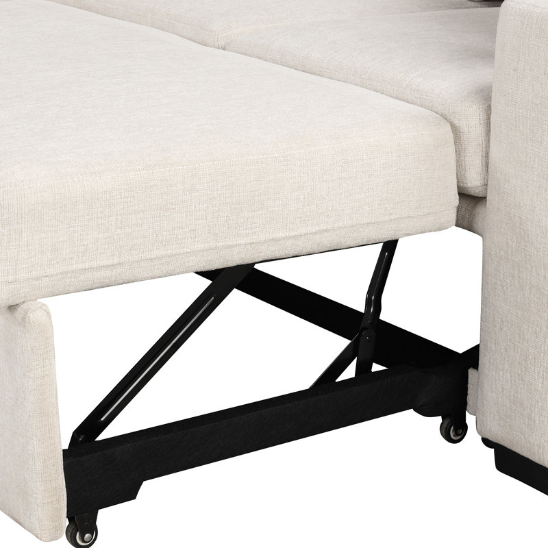 Canapé-lit 60,6 po, Beige
